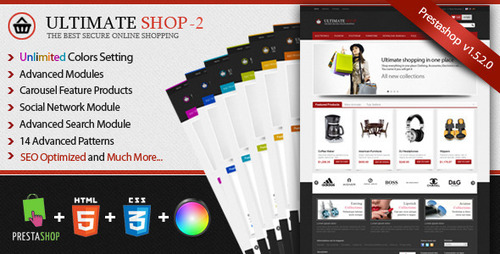 Product picture Ultimateshop Pro2 - Prestashop 1.5 Template