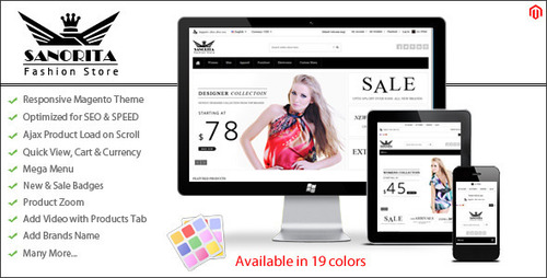 Product picture Sanorita - Responsive Magento Theme